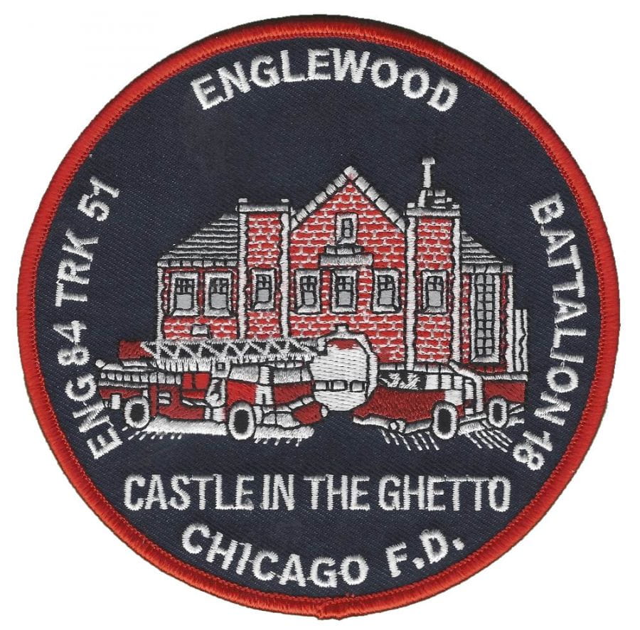 Chicago Fire Dept. - Engine 84, Tr 51 Englewood - Patch / Patches