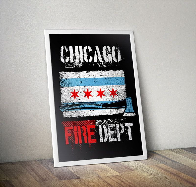 Chicago Fire Dept. poster (A1 - 59.4 cm x 84.1 cm)