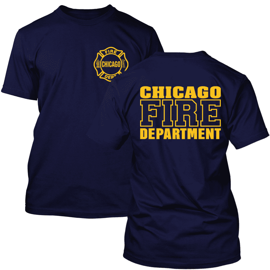 Chicago Fire Dept. T-Shirt (Logo/Lettering in yellow)