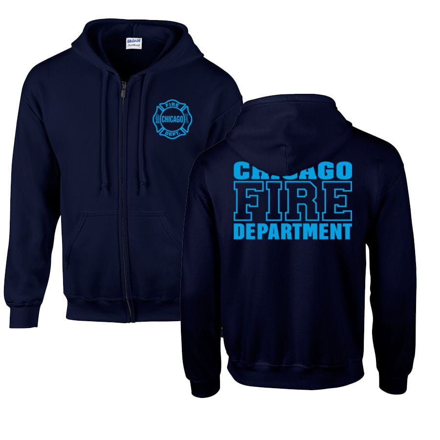 Chicago Fire Dept. - Hooded sweat jacket (Blue Edition)