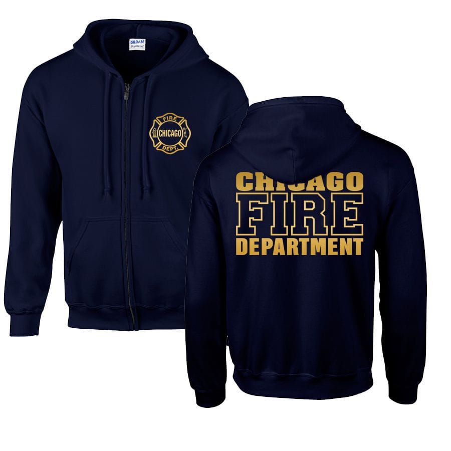 Chicago Fire Dept. - Hooded Sweat Jacket (Gold Edition)