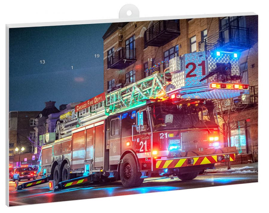 Chicago Fire Department - Advent calendar 2019 + free mini poster (Truck 19)