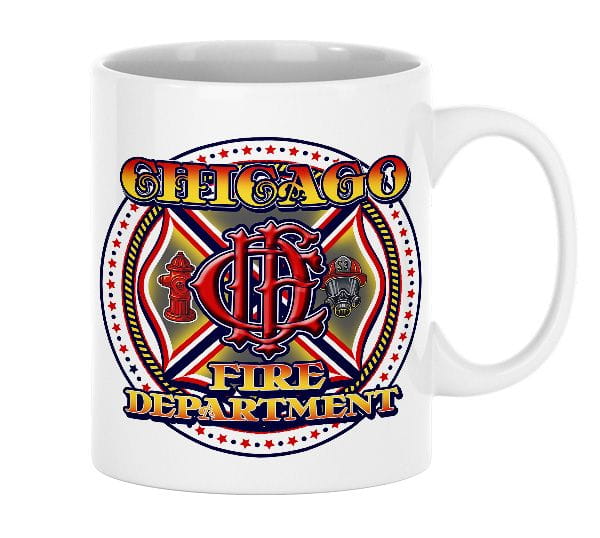 Chicago Fire Dept. - ceramic cup (CFD logo)