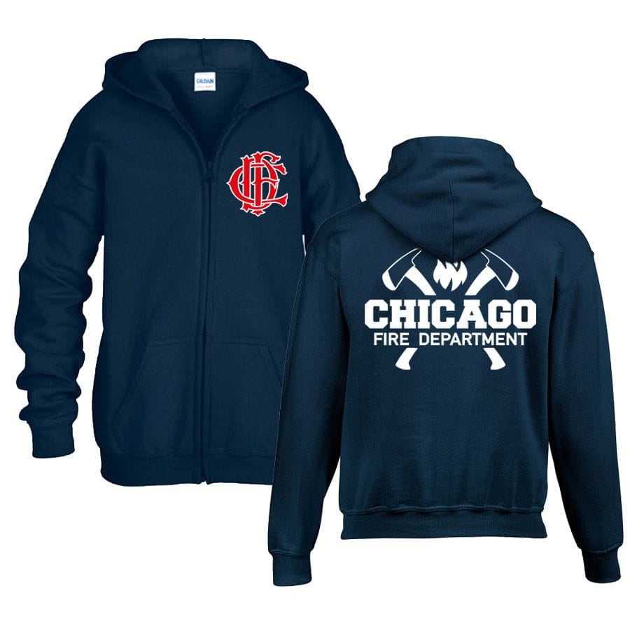 Chicago Fire Dept. - Sweat jacket for children (axe motif)