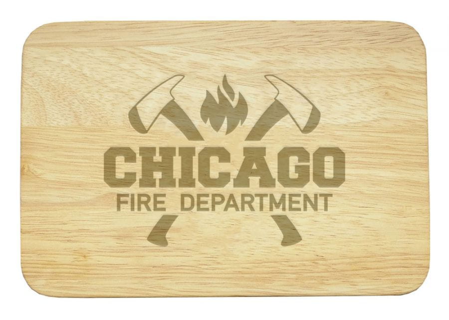 Chicago Fire Dept. - Frühstücksbrettchen aus Holz