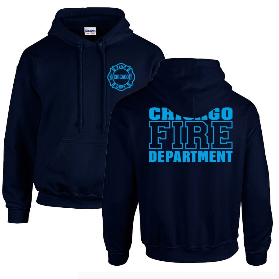 Chicago Fire Dept. - Pullover mit Kapuze (Blue Edition)