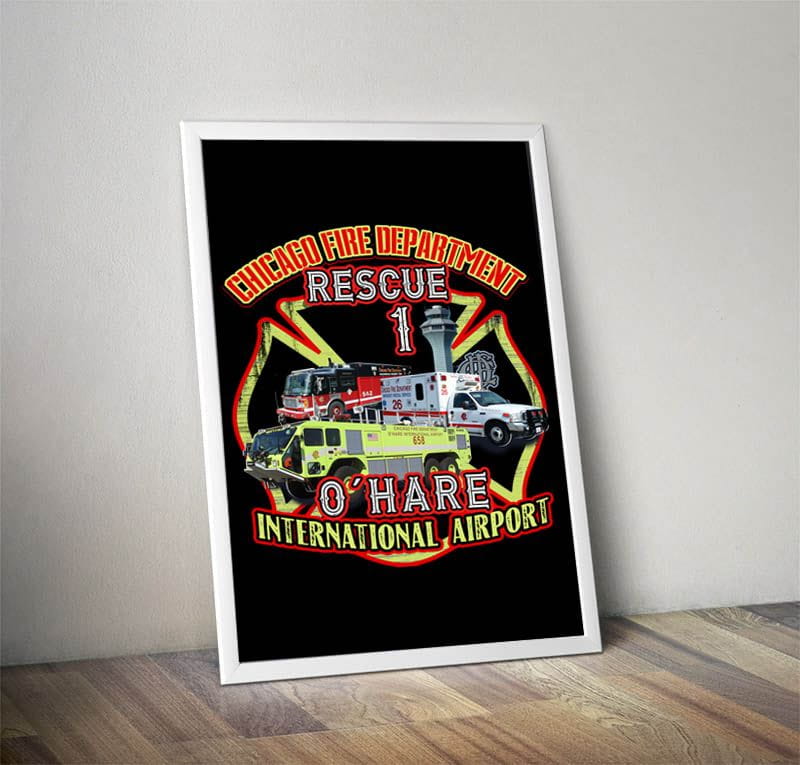 Chicago Fire Dept. - Rescue 1 Poster (A1 - 59,4 cm x 84,1 cm)
