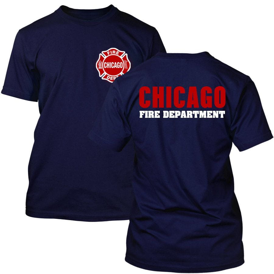 Chicago Fire Dept. - T-shirt with logo and lettering