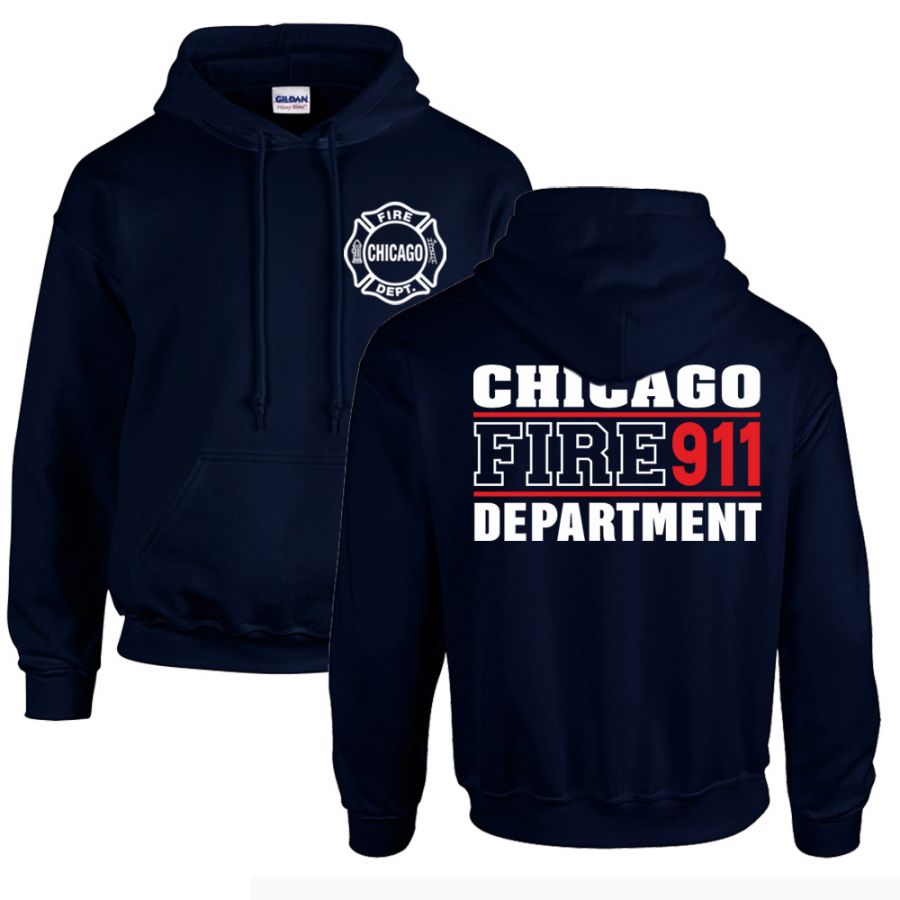 Chicago Fire Dept. - Pullover mit Kapuze (911 Edition)