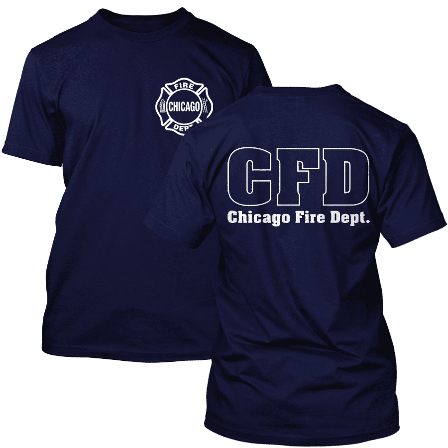 Chicago Fire Dept. - T-Shirt in navy blue
