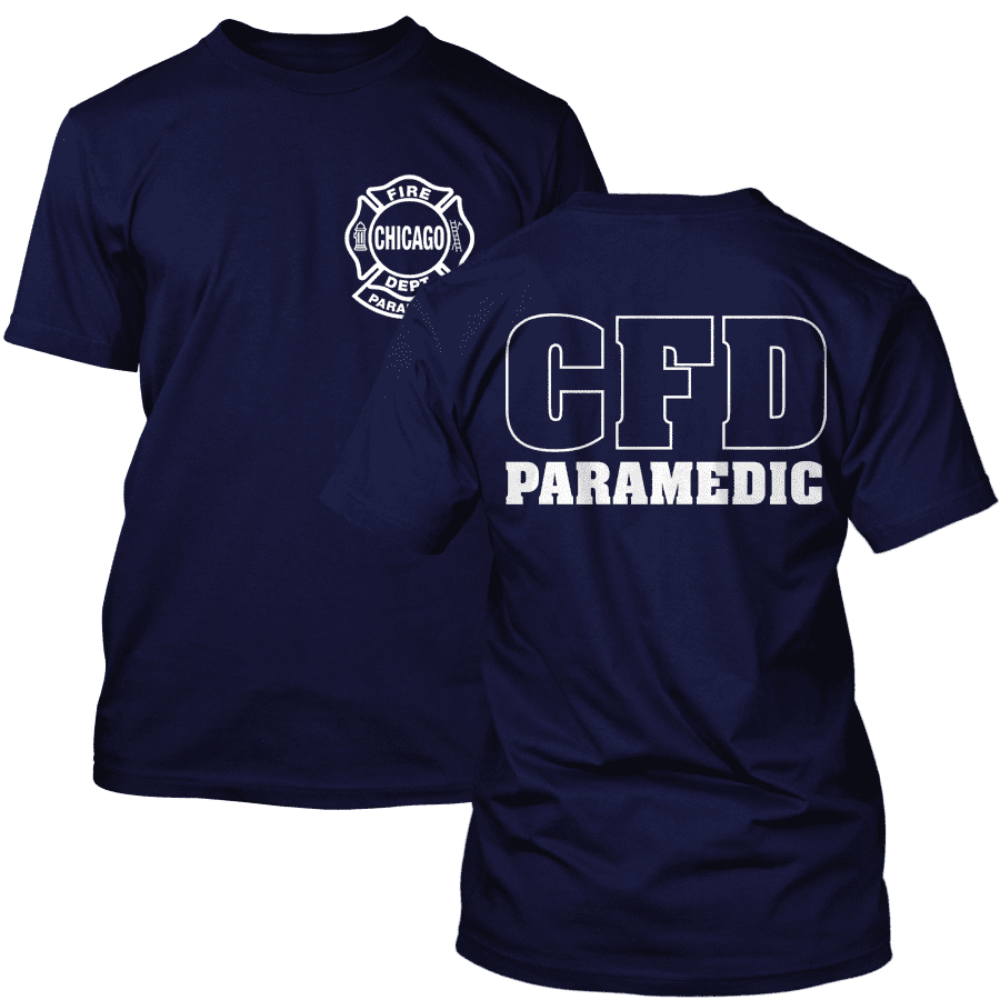 Chicago Fire Dept. - Paramedic T-Shirt in navy