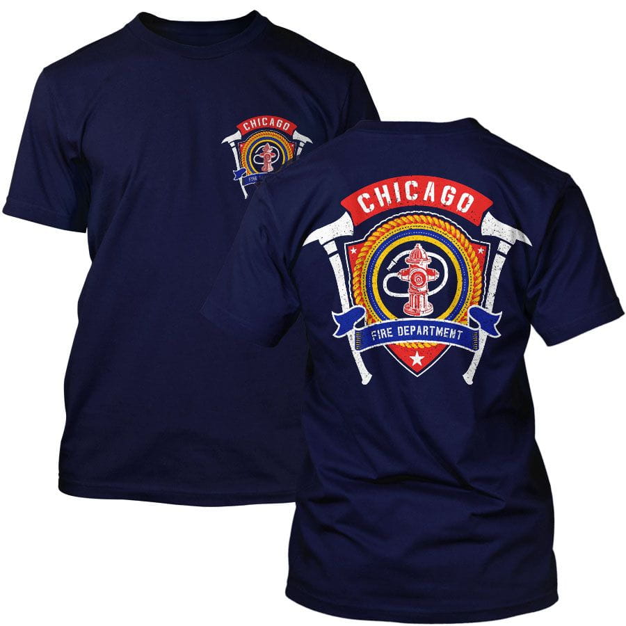 Chicago Fire Dept. - T-Shirt in navy
