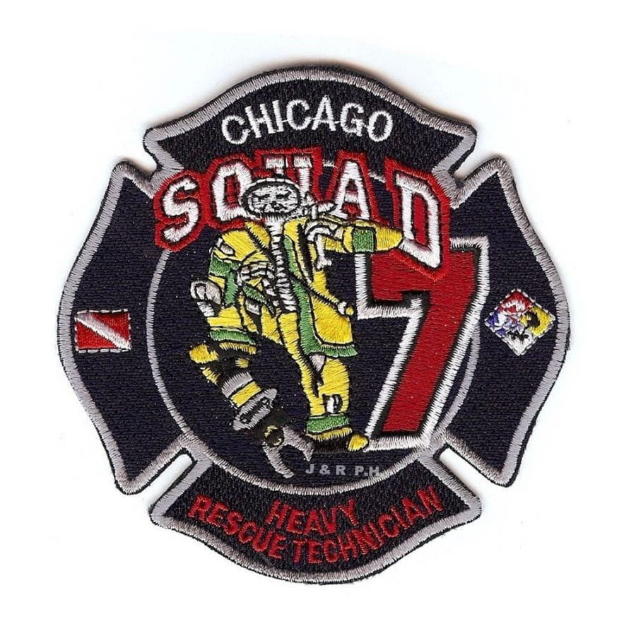 Chicago Fire Dept. - Squad 7 Heavy Rescue Technician - Patch / Patches