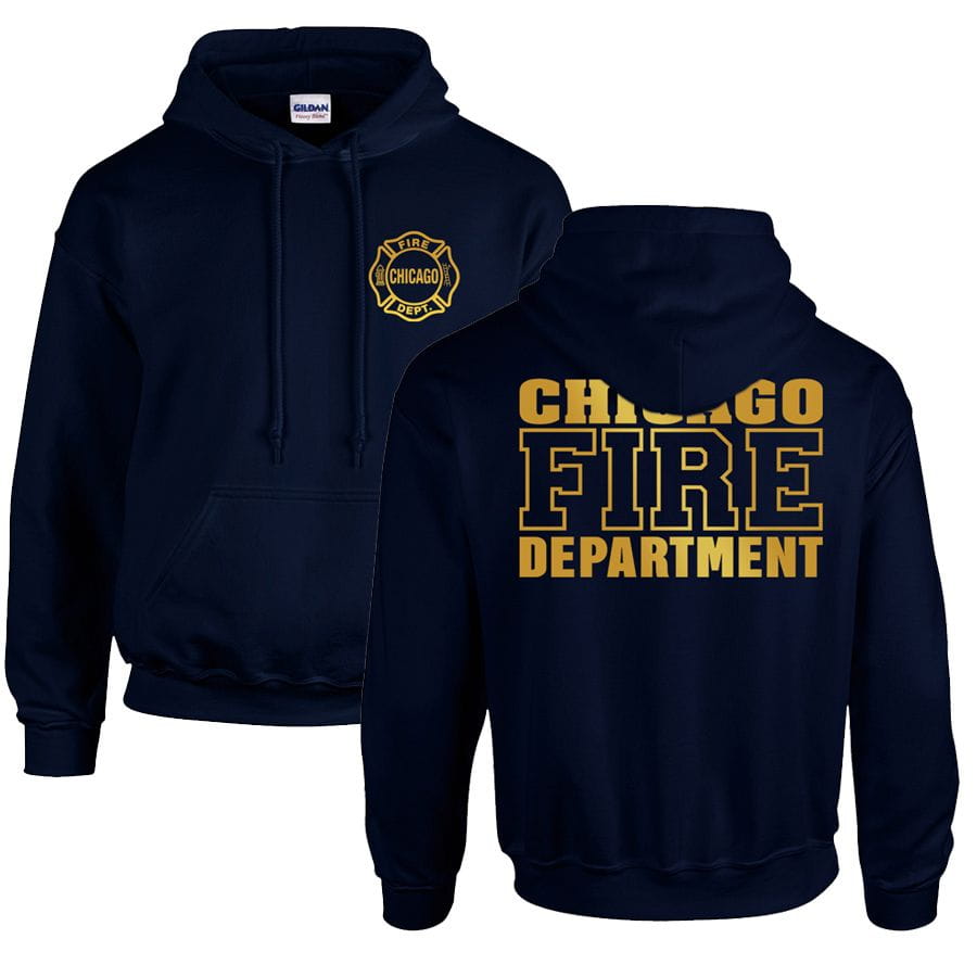 Chicago Fire Dept. - Pullover mit Kapuze (Gold Edition)