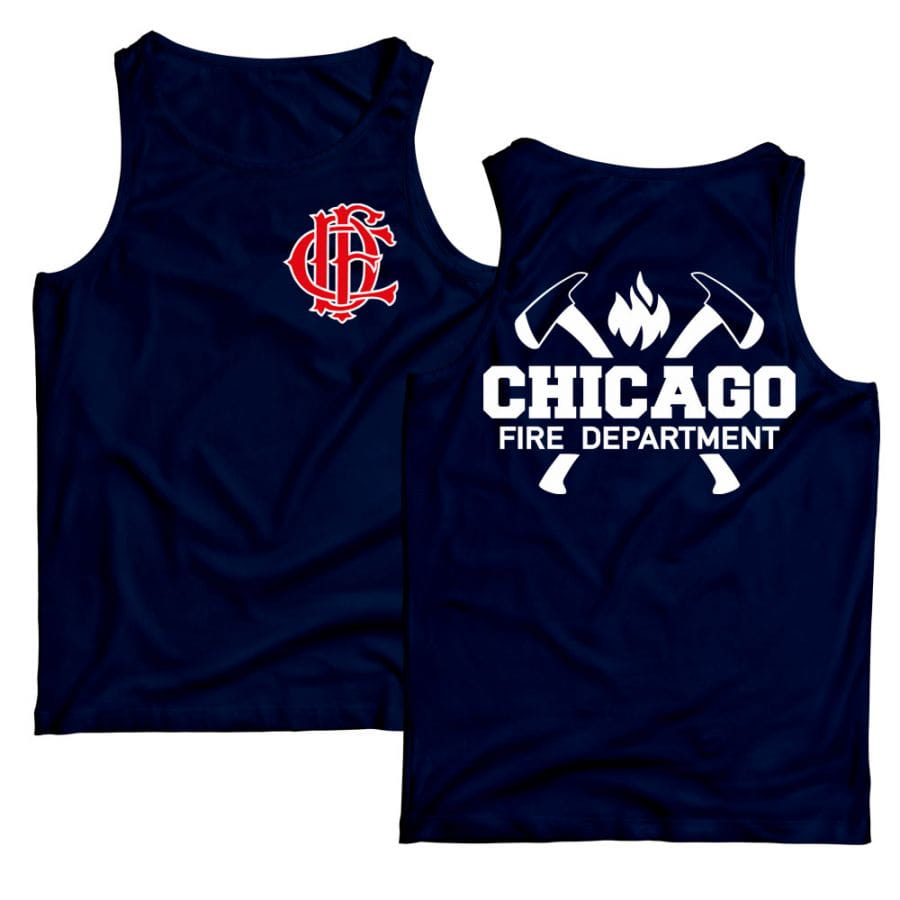 Chicago Fire Dept. - Tank top with axe motif