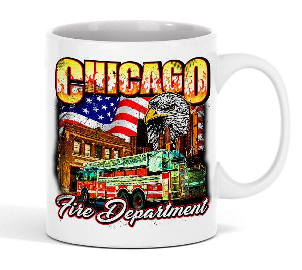 Chicago Fire Dept. - "Eagle Motiv" Tasse aus Keramik