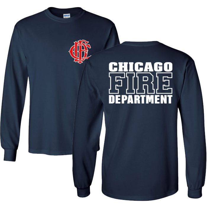 Chicago Fire Dept. - Long T-Shirt, wahlweise mit Truck 81 oder Squad 3
