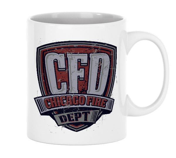 Chicago Fire Dept. - ceramic cup (vintage motif)