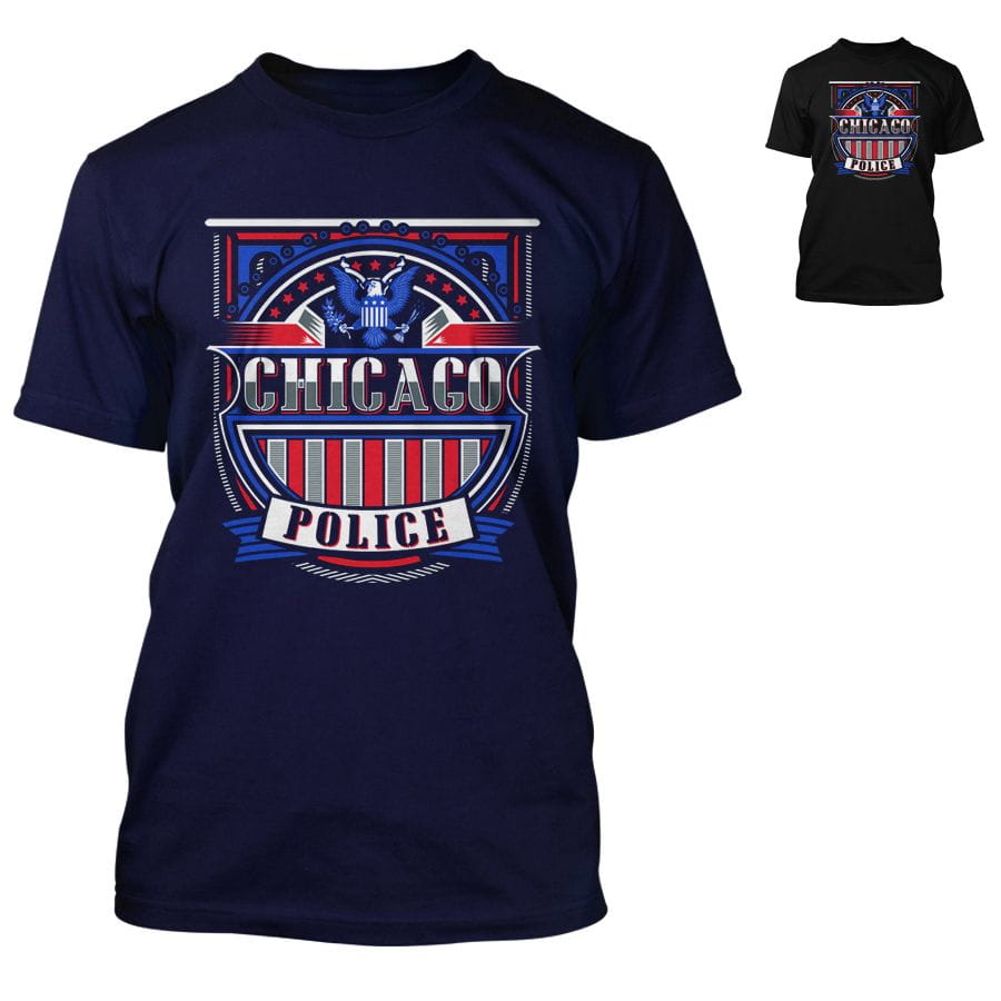 Chicago Police Dept. - T-Shirt in navy or black