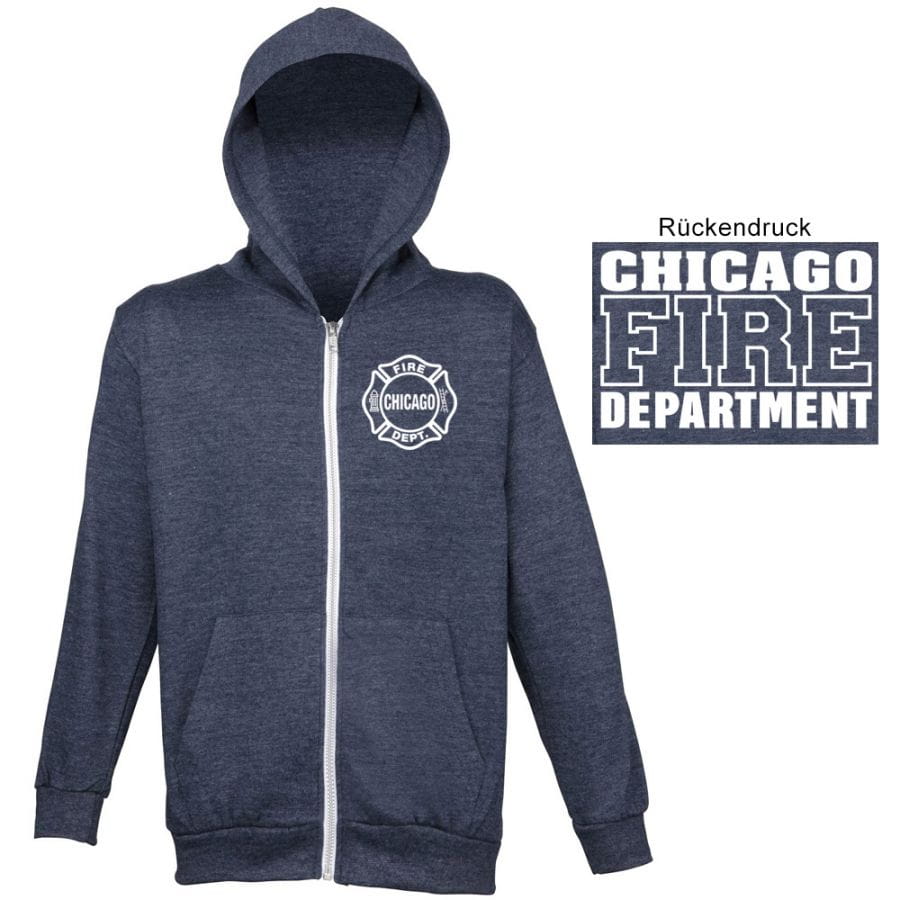 Chicago Fire Dept. - Hooded sweat jacket for women