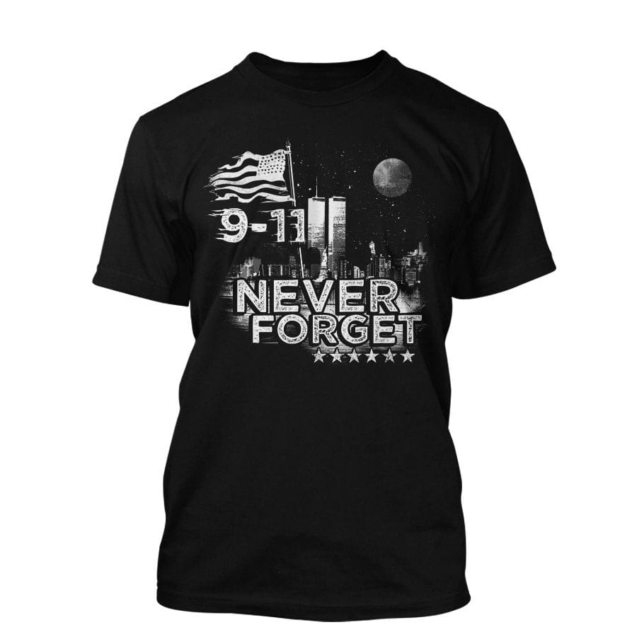 9/11 - Never forget - T-Shirt in black